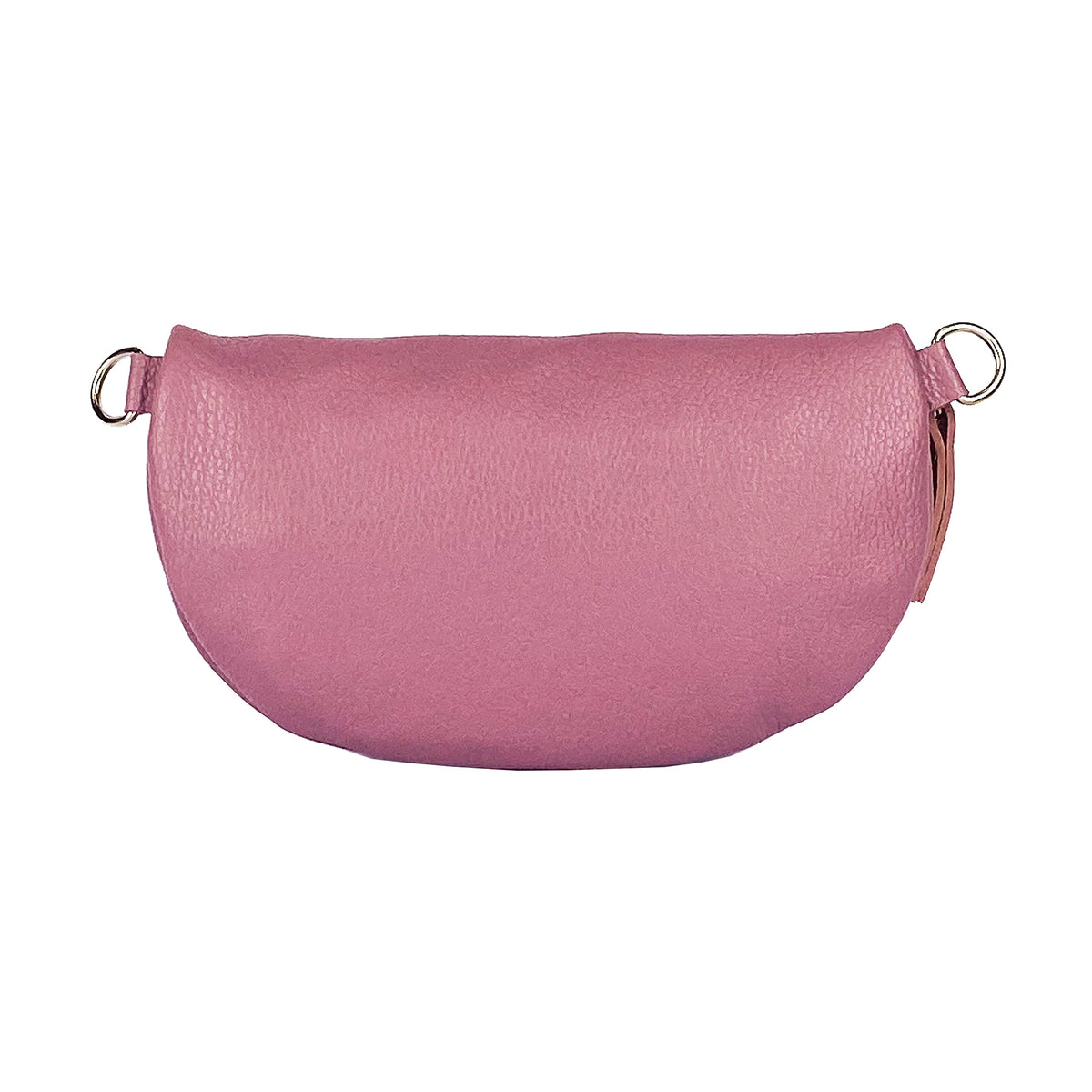 RB1015AZ | Marsupio in vera pelle Made in Italy con tracolla removibile, rosa antico