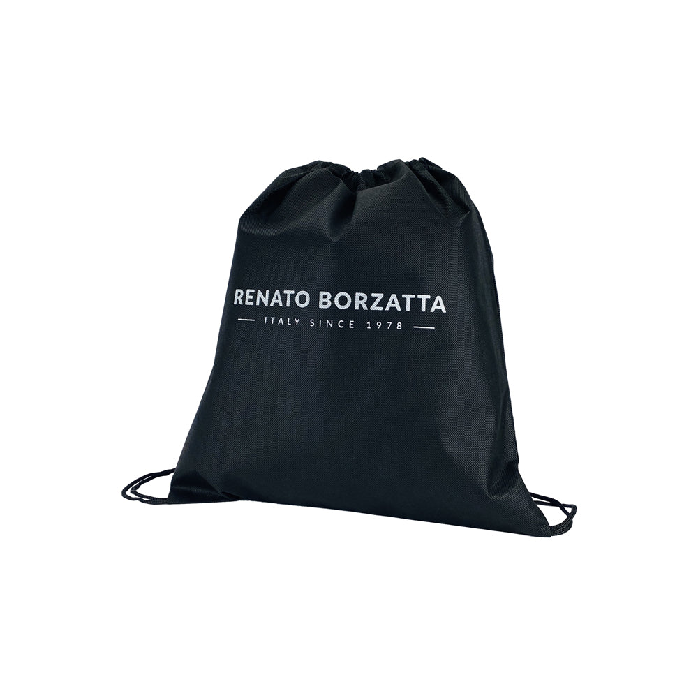 RB2003A | Borsa nera a tracolla e da polso in vera pelle pieno fiore