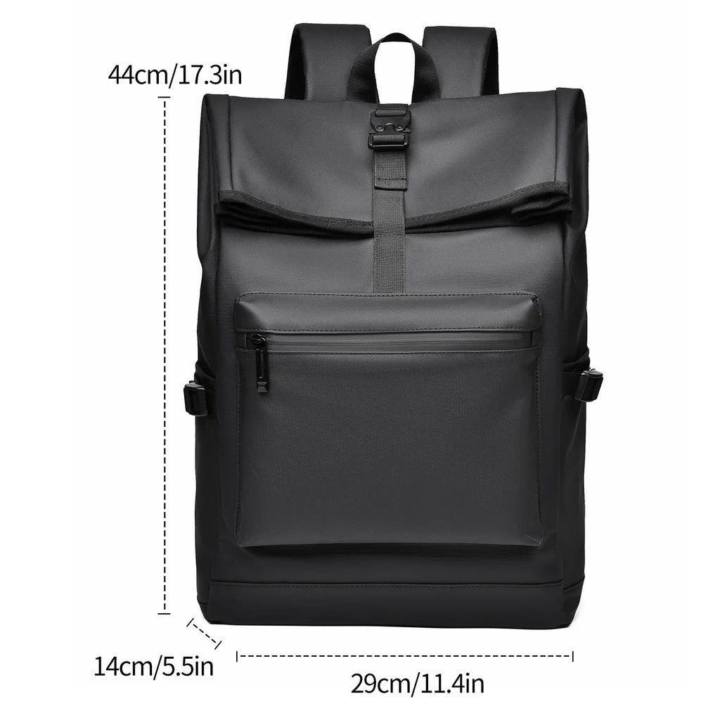 Zaino nero per laptop impermeabile