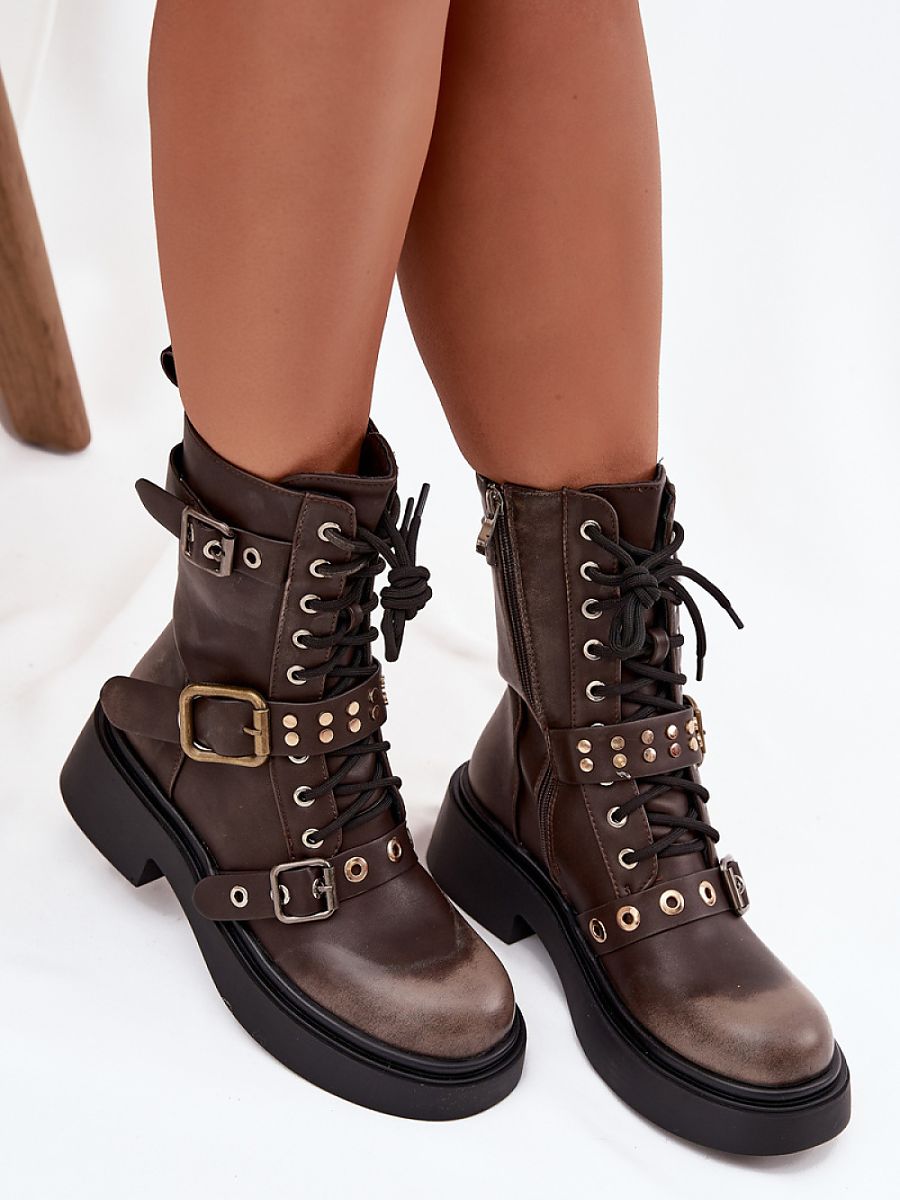 Stivaletti anfibi da donna modello 219841 Step in style